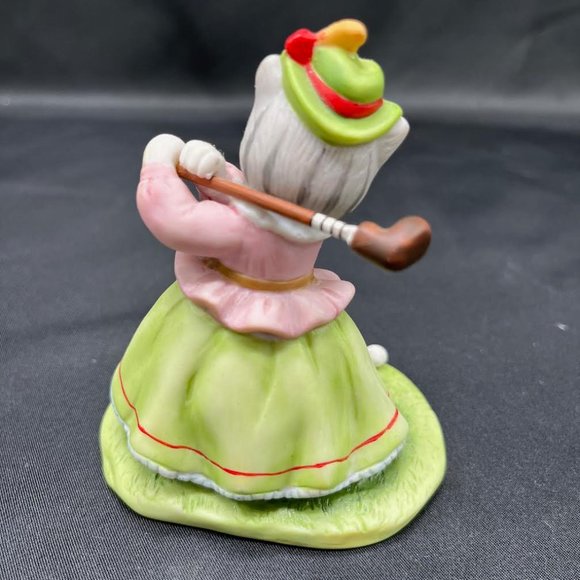 Schmid 1992 Kitty Cucumber Golf Golfer Cat Figurine - Picture 4 of 7